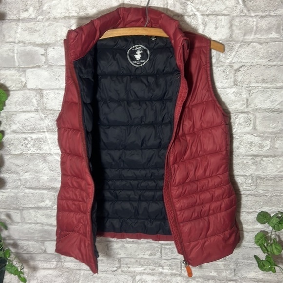 SAVE THE DUCK Puffer Vest Juniors Size 1 Mineral Red & Navy Ultra-Light‎ - Picture 6 of 9